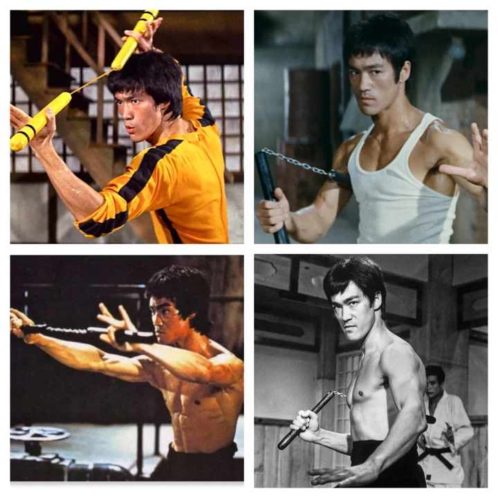 Côn nhị khúc trong phim võ thuật của Lý Tiểu Long